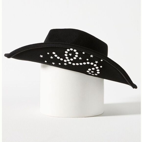 NWT Anthropologie Studded-Brim Rancher Hat - Picture 2 of 11